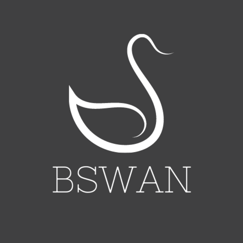 BSWAN — white swan above the BSWAN wordmark